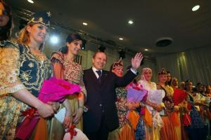 Algeria's President Abdelaziz Bouteflika (3rd L) waves as his