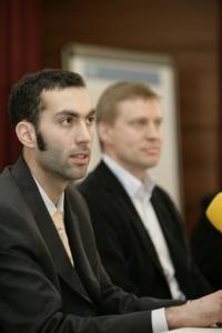 Bernhard Ebner (L), son, and Dr. Wolfgang Antosch, half-brother,
