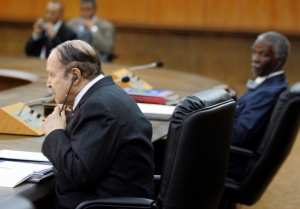 (FROM L) President Abdelaziz Bouteflika of Algeria, President Thabo