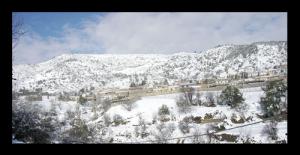 La périphérie de Béjaia blanchie par la neige