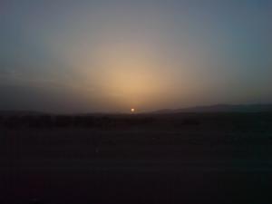 Coucher de soleil sur Biskra