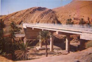 Construction d'un pon à El Kantara en 1992