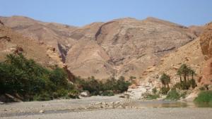 Oued Les arabes et Djebel Saffah dansla périphérie de Biskra