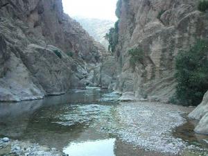 Oued traversant les gorges de Biskra