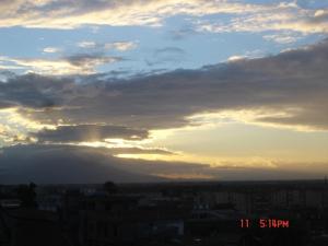 Coucher de soleil sur Blida