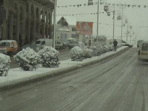مدينة العلمة تحت الثلوج