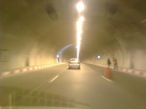 Intérieur du tunnel de Bouira