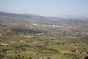 Ahl-El-Ksar (Ath Leqser) vu du sommet de Mlawa(850m)
