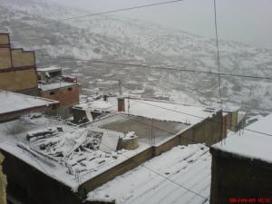 La ville de Takerbouzt sous la neige