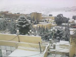 la ville de Bouira sous la neige