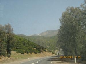 La Route vers Tikjda venant de Bouira