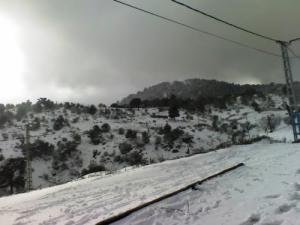 LA commune de Aomar sous la neige