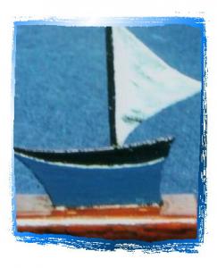 لوحة فنية لسفينة