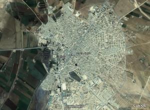 صورة فضائية لمدينة الشريعة