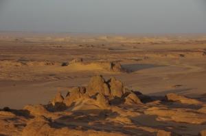 Coucher de soleil sur le site de Teguelman Semerdet