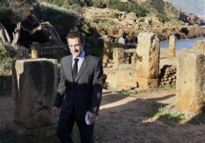 الرئيس الفرنسي في زيارة للآثار الرومانية لمدينة تيبازة