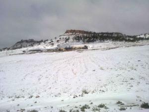 Périphérie de Tébéssa sous la neige