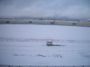 Stade Tiaret sous la neige