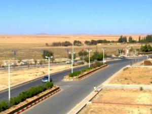 Route à la sortie de Ain Deheb