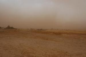 Tempête de sable aux alentours de Tiaret