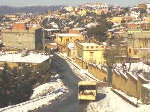 Un village appartenant à la commune de Souk El Tnine sous la neige