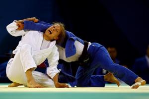المصارعة الجزائرية في الجيدو  ليلى لاتروس  خلال الألعاب الأولمبية 2008