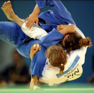 المصارعة الجزائرية في الجيدو  ليلى لاتروس  خلال الألعاب الأولمبية 2008