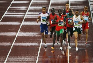 العداء الجزائري  نبيل ماضي  خلال الألعاب الأولمبية 2008