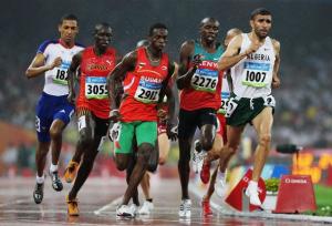 العداء الجزائري  نبيل ماضي  خلال الألعاب الأولمبية 2008