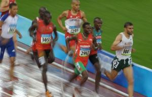 العداء الجزائري  نبيل ماضي  خلال الألعاب الأولمبية 2008