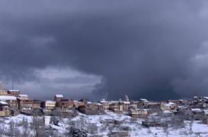 La commune d'Iferhounene Sous la Neige