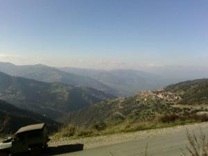 Vue sur les montagnes de Tizi ouzou