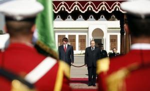 الرئيس بوتفليقة مع ملك الأردن عبد الله