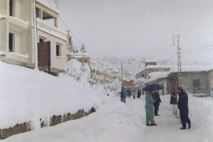 Neige sur le village d'Ihitoussene