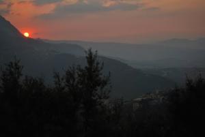 Coucher de soleil sur les montagnes du Djurdjura