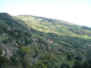 Panorama du village antique d'Achrouf