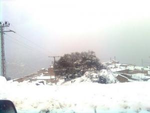 Le village de Tizi Maali sous la neige