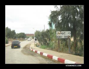 مدخل قرية واد الريحان ببلدية  عريب