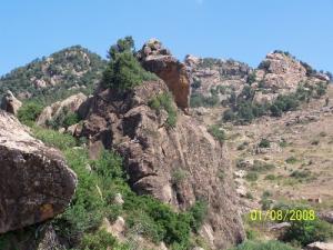 Région de Tarihant vue sur le paysage rocheux de Lafayer et Garoura