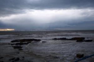 Mer d'ardoise dans la baie d'Alger
