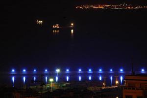 Port d'Alger la nuit