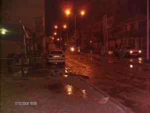 منظر ليلي لشوارع  عين روة