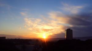 Couché de Soleil sur la baie d'Alger