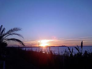 Coucher de soleil sur la baie d'Alger