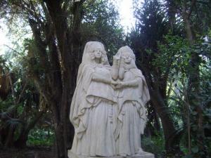 Statue  Les 2 danseuses  au jardin d'essais d'Alger