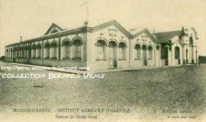Institut d'Agronomie - Département de Génie Rural à Alger (Période Coloniale)