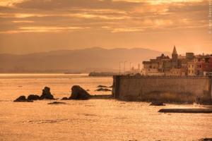 Coucher de soleil sur la baie d'Alger