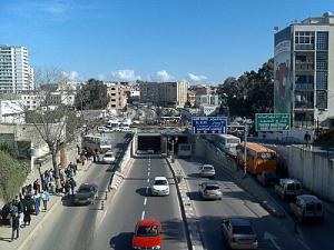 Trémie au centre ville d'Alger