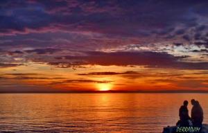 Coucher de Soleil sur la Côte d'Alger