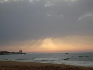 Vue sur la plage Moretti (Alger)